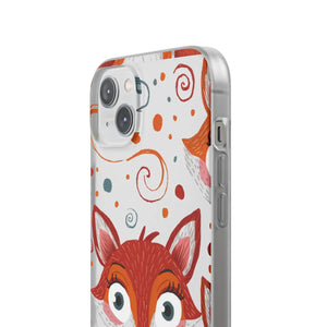 Sleek Fox Phone Cover - Durable Clear Tpu Case - Dipaliz - Mobile Cases