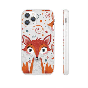 Sleek Fox Phone Cover - Durable Clear Tpu Case - Dipaliz - Mobile Cases