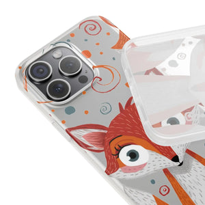 Sleek Fox Phone Cover - Durable Clear Tpu Case - Dipaliz - Mobile Cases