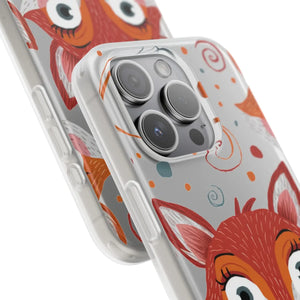 Sleek Fox Phone Cover - Durable Clear Tpu Case - Dipaliz - Mobile Cases
