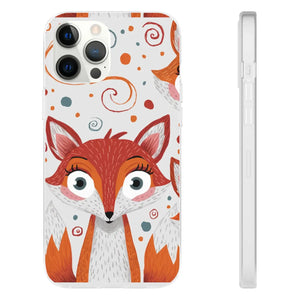 Sleek Fox Phone Cover - Durable Clear Tpu Case - Dipaliz - Mobile Cases