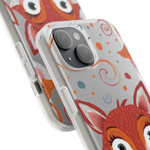Sleek Fox Phone Cover - Durable Clear Tpu Case - Dipaliz - Mobile Cases