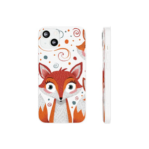 Sleek Fox Phone Cover - Durable Clear Tpu Case - Dipaliz - Mobile Cases
