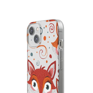 Sleek Fox Phone Cover - Durable Clear Tpu Case - Dipaliz - Mobile Cases