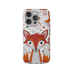 Sleek Fox Phone Cover - Durable Clear Tpu Case - Dipaliz - Mobile Cases