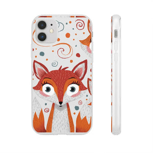 Sleek Fox Phone Cover - Durable Clear Tpu Case - Dipaliz - Mobile Cases
