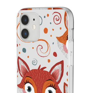 Sleek Fox Phone Cover - Durable Clear Tpu Case - Dipaliz - Mobile Cases