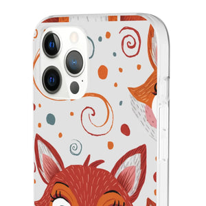 Sleek Fox Phone Cover - Durable Clear Tpu Case - Dipaliz - Mobile Cases