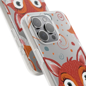 Sleek Fox Phone Cover - Durable Clear Tpu Case - Dipaliz - Mobile Cases