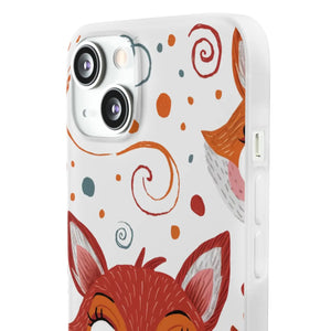 Sleek Fox Phone Cover - Durable Clear Tpu Case - Dipaliz - Mobile Cases