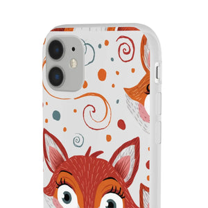 Sleek Fox Phone Cover - Durable Clear Tpu Case - Dipaliz - Mobile Cases
