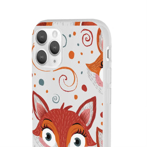 Sleek Fox Phone Cover - Durable Clear Tpu Case - Dipaliz - Mobile Cases