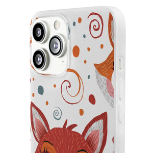 Sleek Fox Phone Cover - Durable Clear Tpu Case - Dipaliz - Mobile Cases