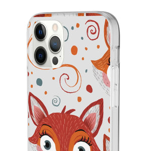 Sleek Fox Phone Cover - Durable Clear Tpu Case - Dipaliz - Mobile Cases