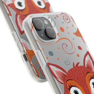 Sleek Fox Phone Cover - Durable Clear Tpu Case - Dipaliz - Mobile Cases