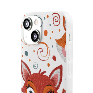 Sleek Fox Phone Cover - Durable Clear Tpu Case - Dipaliz - Mobile Cases