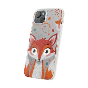 Sleek Fox Phone Cover - Durable Clear Tpu Case - Dipaliz - Mobile Cases