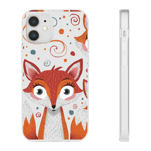 Sleek Fox Phone Cover - Durable Clear Tpu Case - Dipaliz - Mobile Cases