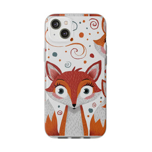 Sleek Fox Phone Cover - Durable Clear Tpu Case - Dipaliz - Mobile Cases