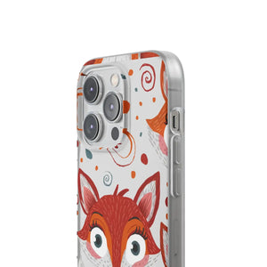 Sleek Fox Phone Cover - Durable Clear Tpu Case - Dipaliz - Mobile Cases