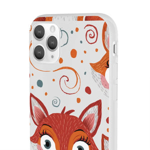Sleek Fox Phone Cover - Durable Clear Tpu Case - Dipaliz - Mobile Cases