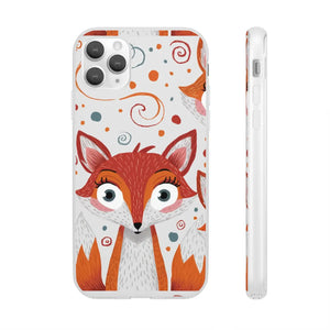 Sleek Fox Phone Cover - Durable Clear Tpu Case - Dipaliz - Mobile Cases