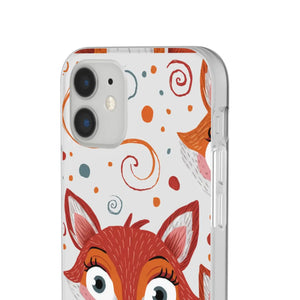 Sleek Fox Phone Cover - Durable Clear Tpu Case - Dipaliz - Mobile Cases