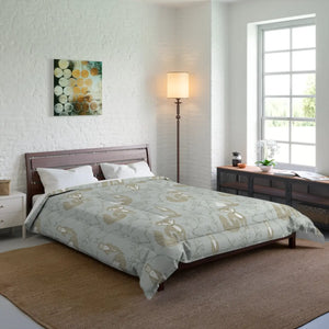 Teal Fox Comforter – Polyester Bedding - Dipaliz - Quilts & Comforters