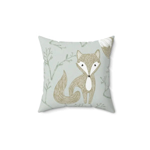 Fox Throw Pillow – Spun Polyester Square - Dipaliz - Pillows