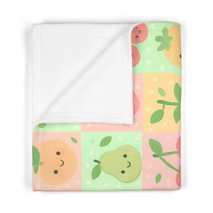 Fruit Pattern Baby Blanket – Soft Fleece - Dipaliz - Blankets