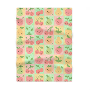Fruit Pattern Baby Blanket – Soft Fleece - Dipaliz - Blankets