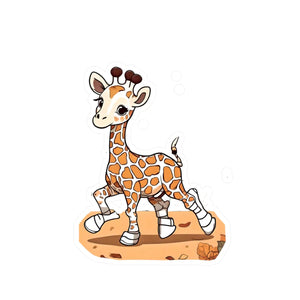 Bold Giraffe Kiss Cut Vinyl Decals - Satin Finish - Dipaliz - Decorative Stickers