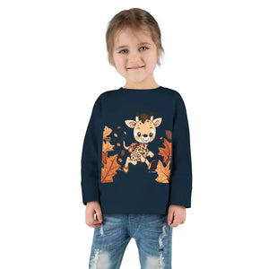 Toddler Long Sleeve Cute Giraffe Tee Soft Cotton Style Dipaliz - Baby & Clothing