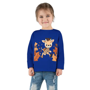 Toddler Long Sleeve Cute Giraffe Tee Soft Cotton Style Dipaliz - Baby & Clothing