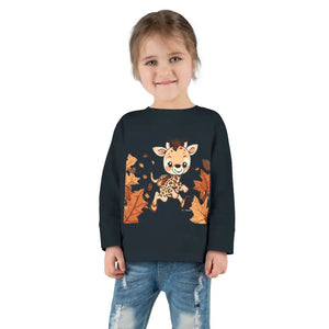 Toddler Long Sleeve Cute Giraffe Tee Soft Cotton Style Dipaliz - Baby & Clothing