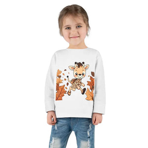 Toddler Long Sleeve Cute Giraffe Tee Soft Cotton Style Dipaliz - Baby & Clothing
