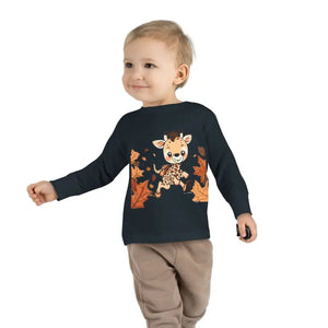 Toddler Long Sleeve Cute Giraffe Tee Soft Cotton Style Dipaliz - Baby & Clothing