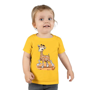 Kids Clothes - Giraffe Toddler T-shirt - Soft Cotton Tee - Dipaliz