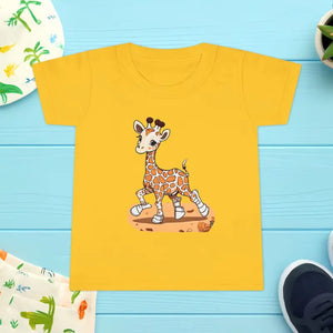 Kids Clothes - Giraffe Toddler T-shirt - Soft Cotton Tee - Dipaliz