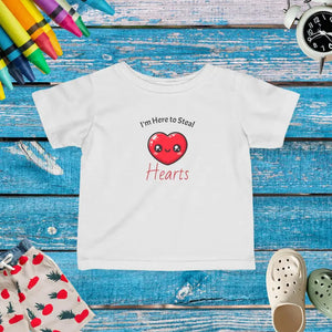 Cute Heart Infant Tee - Cozy Baby Shower Gift - Dipaliz - White / 6m - T-shirts