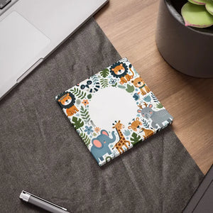 Jungle Animal Sticky Notes - Cute Vibrant Designs - Dipaliz - 4’’ x / White