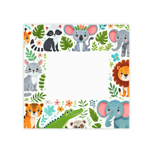Cute Jungle Animals Sticky Notes - 7 Sizes Premium Paper - Dipaliz