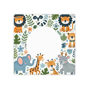 Cute Jungle Animal Sticky Notes - 7 Sizes Premium Paper - Dipaliz