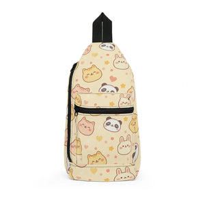 Kawaii Animal Sling Bag - Cute Pattern Crossbody - Dipaliz - Cross Body Bags