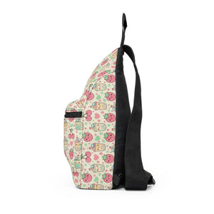 Kawaii Cat Pattern Sling Bag - Pastel Crossbody - Dipaliz - Cross Body Bags