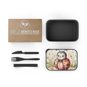 Cute Ladybug Bento Box Kids Lunch Fun Eco-friendly - Dipaliz - Black / 7.4’’ x 5.1’’ 2.3’’ - Bags