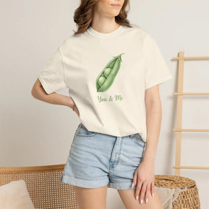 Cute Matching Couple Tee Peas in a Pod Cotton - Dipaliz - T-shirts