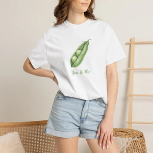 Cute Matching Couple Tee Peas in a Pod Cotton - Dipaliz - T-shirts