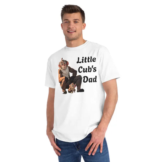 A Cute Monkey and It’s Cub with Little Cub’s Dad Organic Unisex Classic T-shirt - White / s