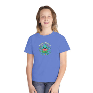 Soft Cotton Youth Tee - Monster Eats Watermelon - Dipaliz - T-shirts
